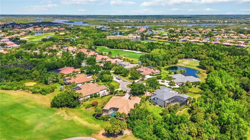 Elevated view with golf course views and a rare sense of separation from neighbors.