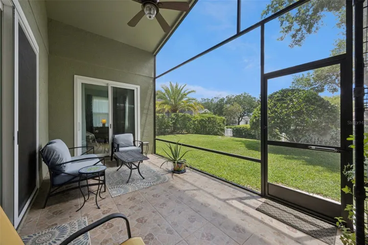 Outside covered and screened lanai