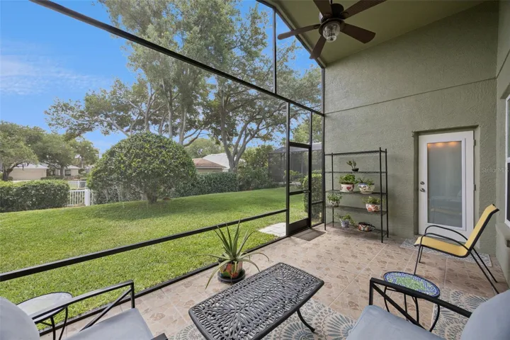 Outside covered and screen Lanai