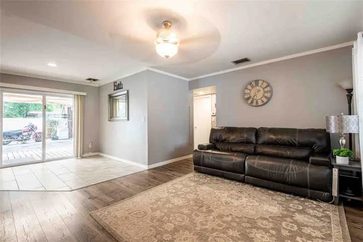 Open floor plan.