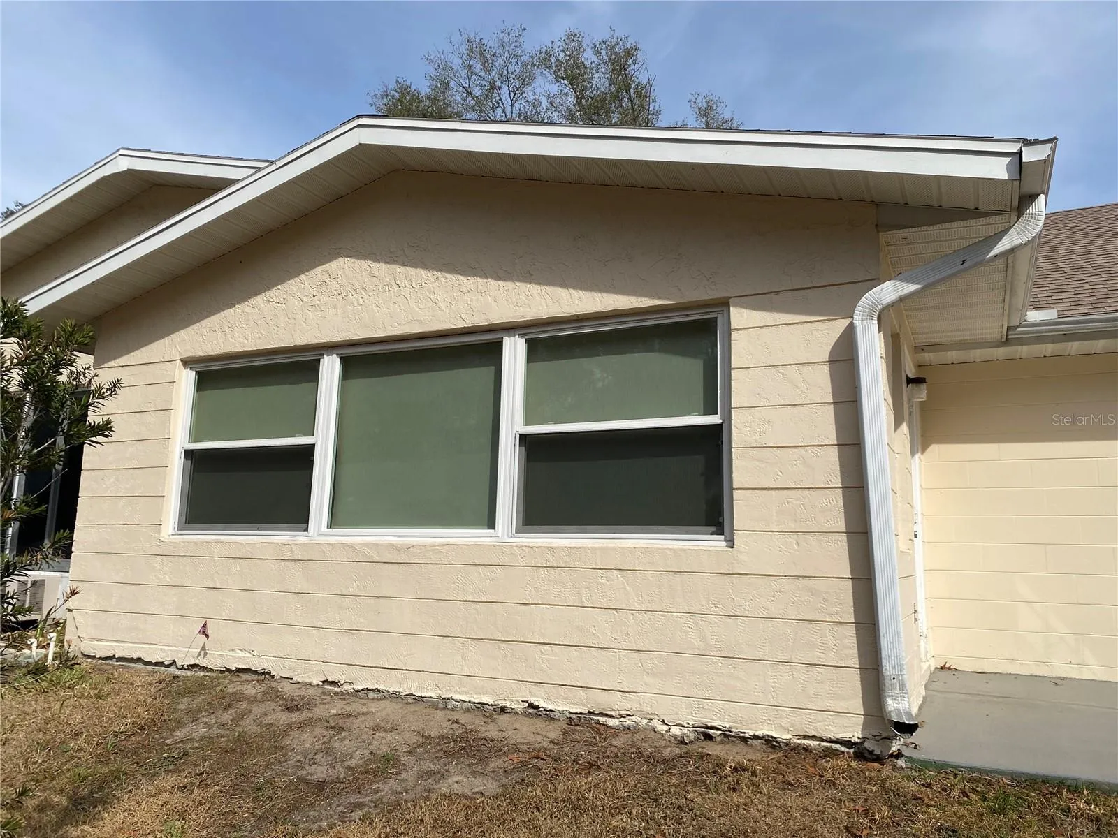 Side view of the house