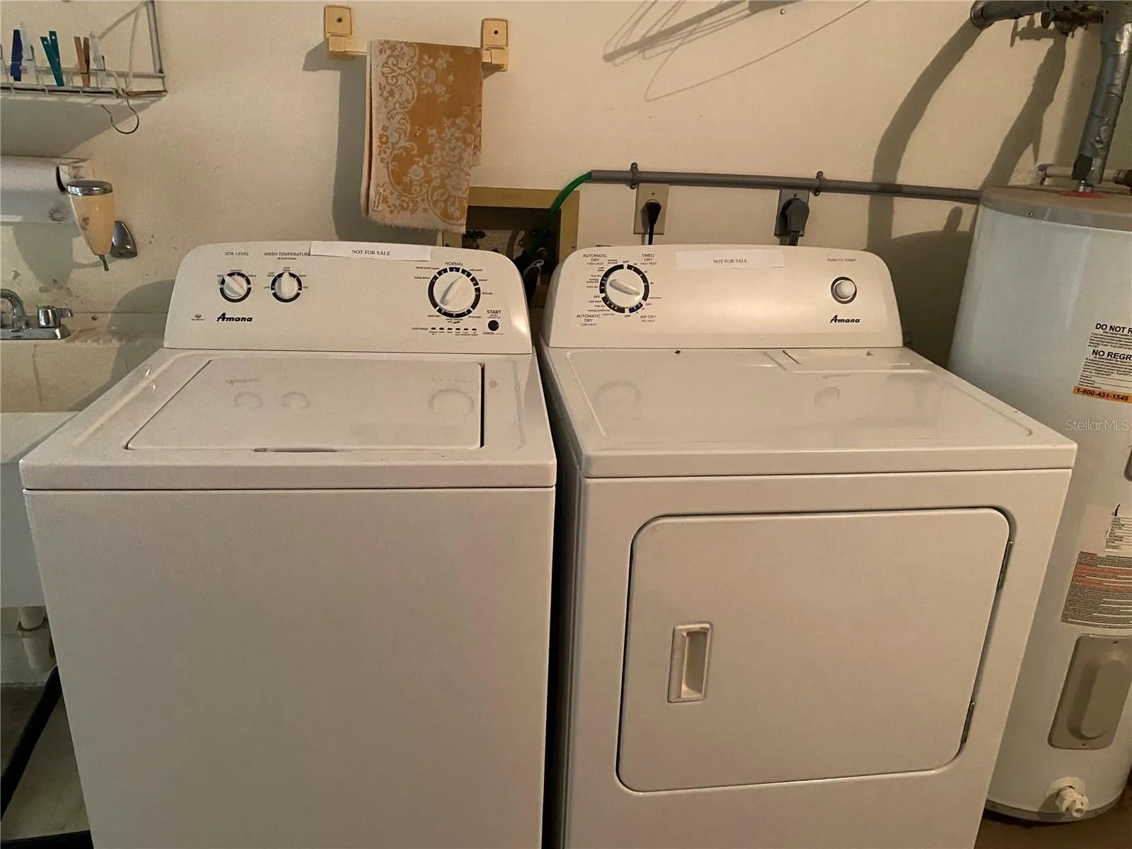 Full size washer &amp; dryer in the garage