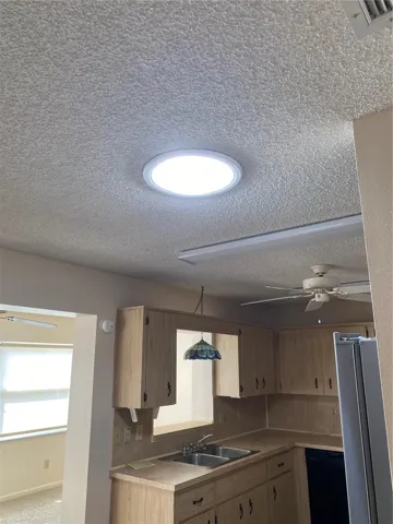 solar tube in the kitchen area, natural lighting