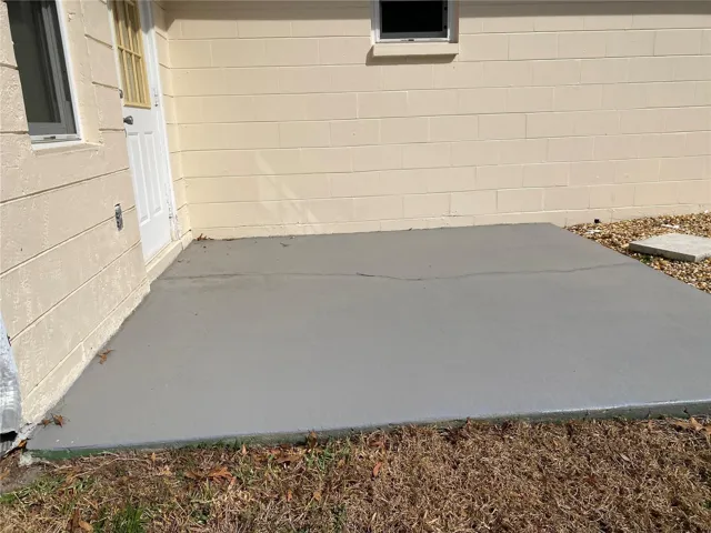 Back patio