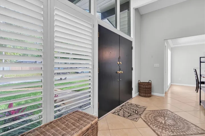 Double doors make moving in easy!