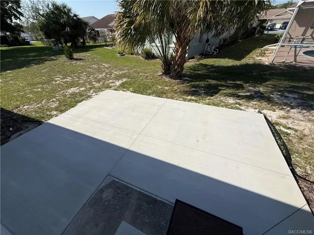 Backyard pad