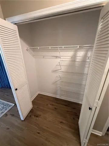 Storage closet in hallway