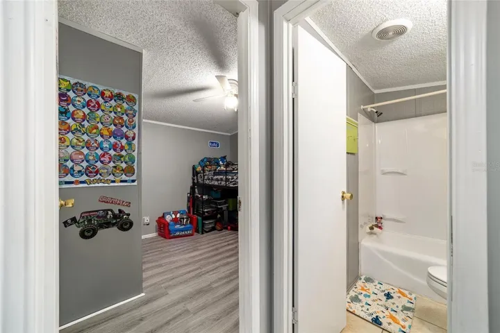 Guest Bath & Guest rm. Virtually staged