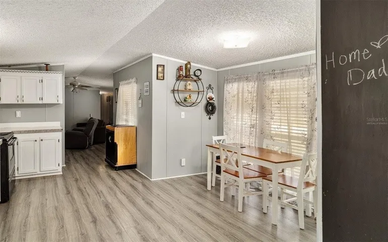 Large windows with country viewsVirtually staged