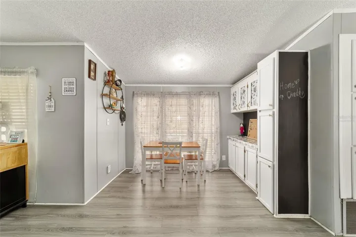 Dining area in kitchenVirtually staged