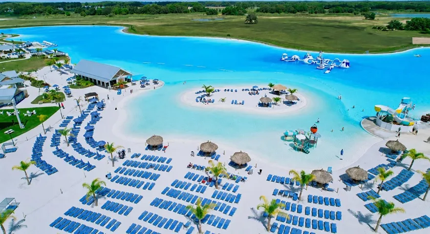 Minutes away from largest Crystal Lagoon in the USA!