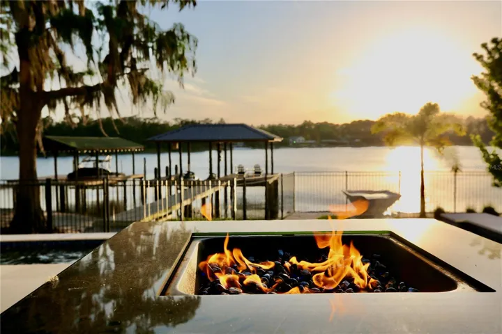 Rainbow Lake at sunset