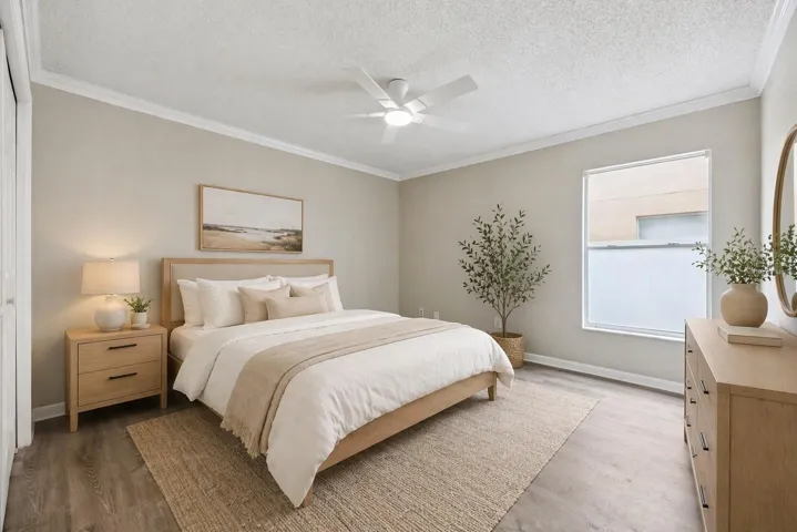 Virtually Staged Bedroom