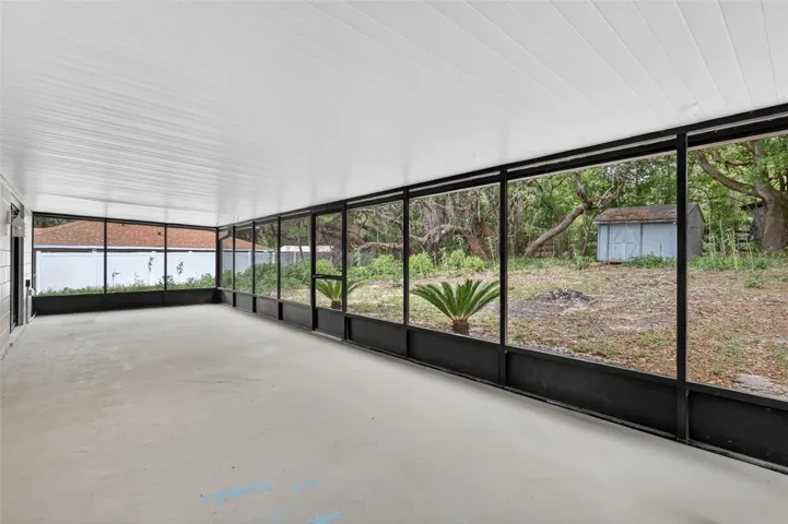Oversized 12' x 39' lanai offers expansive outdoor living space