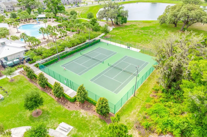 The Community tennis courts.