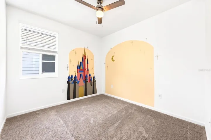 Bedroom 3 offers flexibility for use as a guest bedroom or can be transformed into an office or creative retreat.