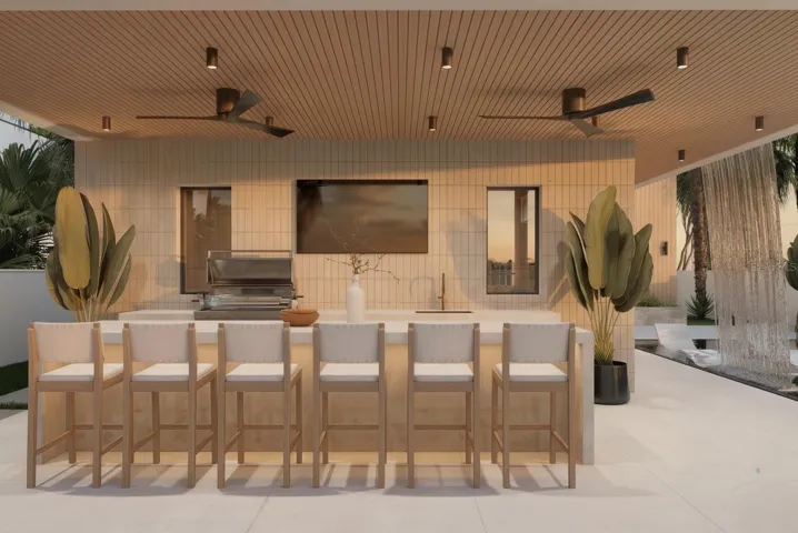 Outdoor bar