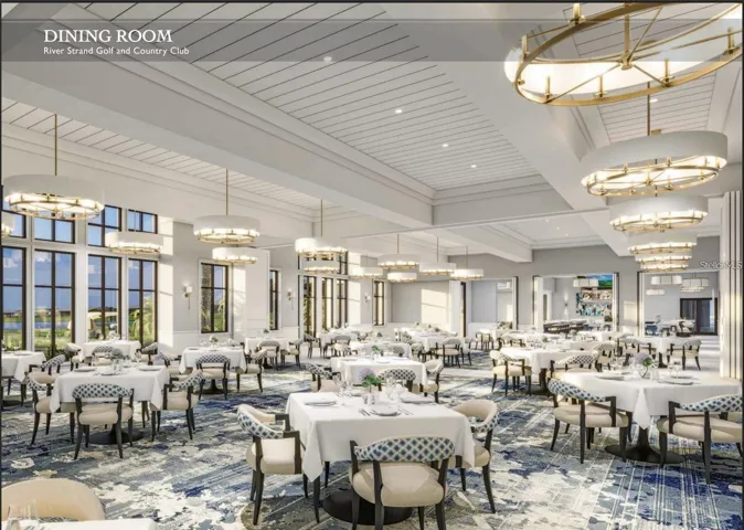 Rendering of Clubhouse Dining Room