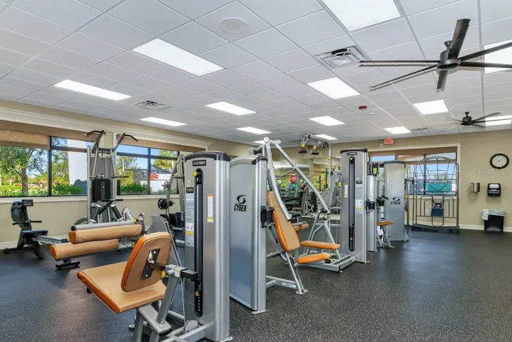 One of two fitness centers