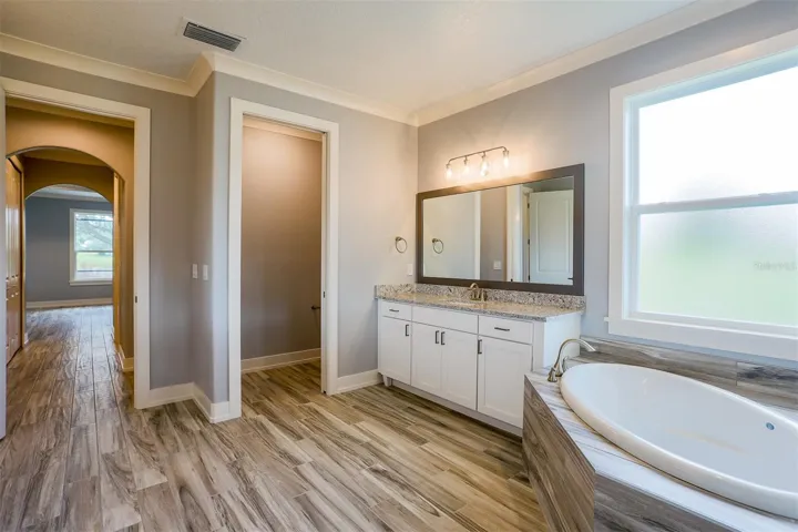Rendering: to be built primary bathroom