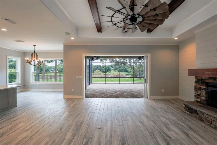 Rendering: to be built living room and lanai