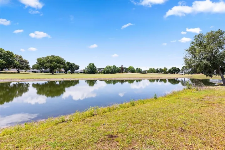 Backyard view of golf course