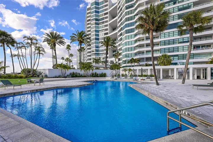 Building 1 pool that is accessible to Building 2 residents