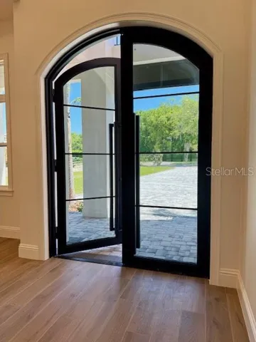 Iron and glass front door