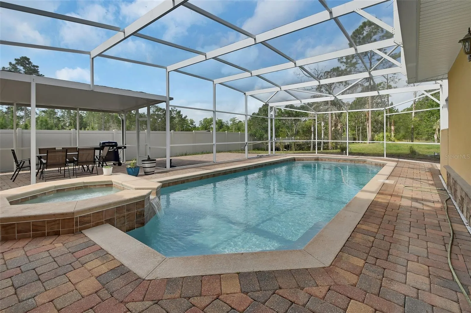 Screened in pool