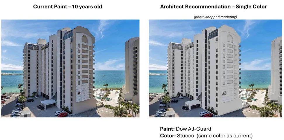 440 West Exterior Paint - Then and Now