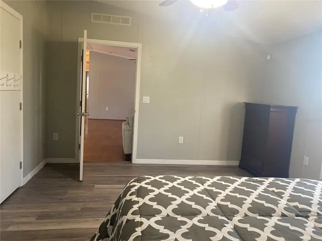 Primary bedroom has a walk-in closet