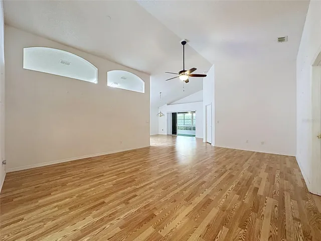 Great room view into Dining room area