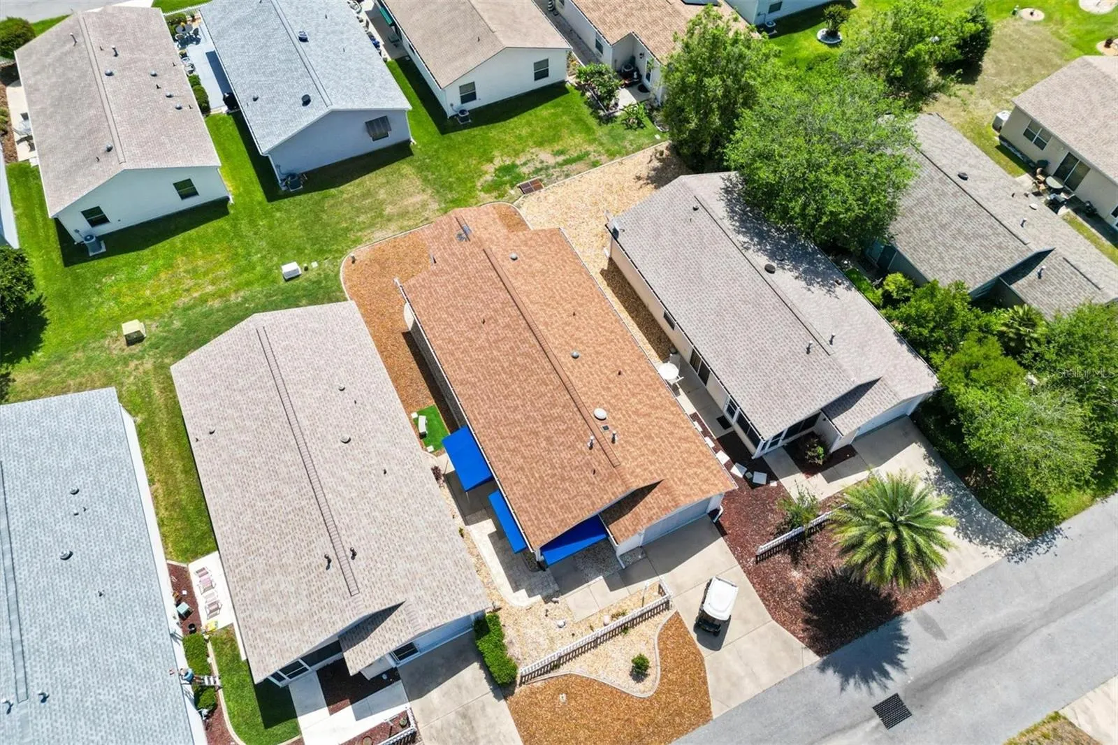 Aerial view from front.
