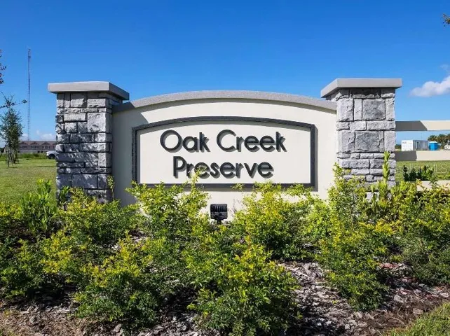 Oak Creek Preserve Entrance
