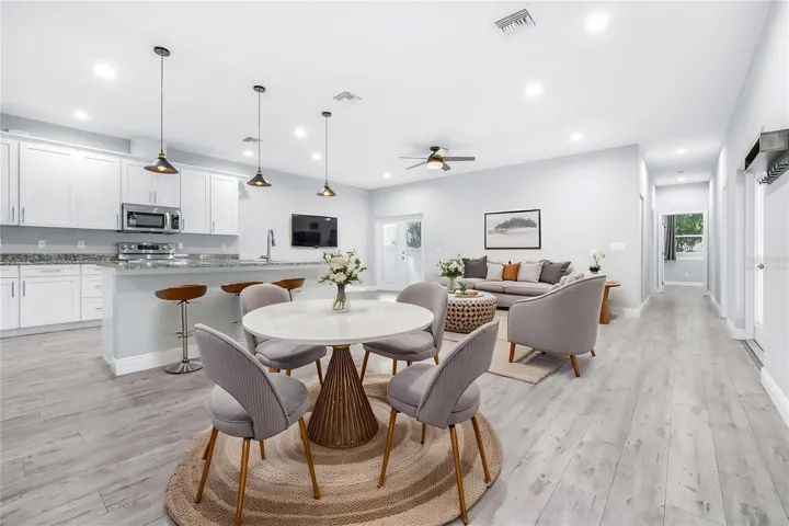 Virtually Staged - Gorgeous Open Kitchen/Dining/Living Room