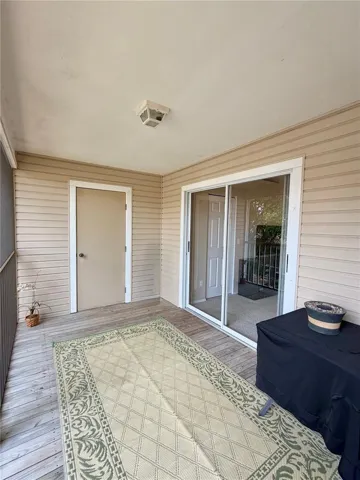 upstairs balcony