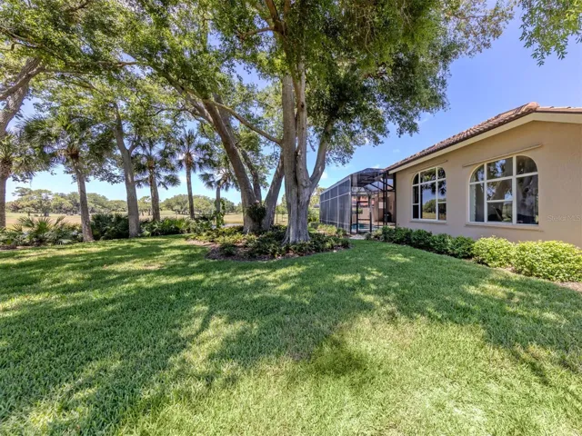 Lovely mature landscaping