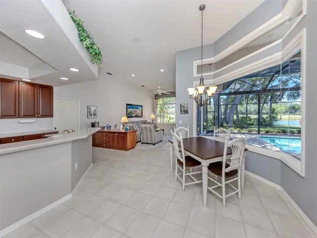 Breakfast room with a breathtaking view