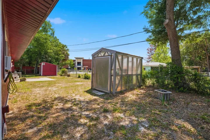 Rear Exterior and Greenhouse