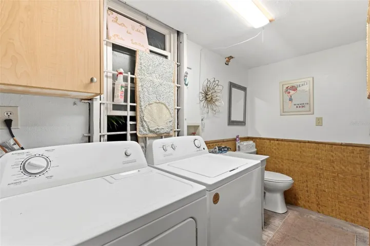 Laundry Room and Outside bathroom