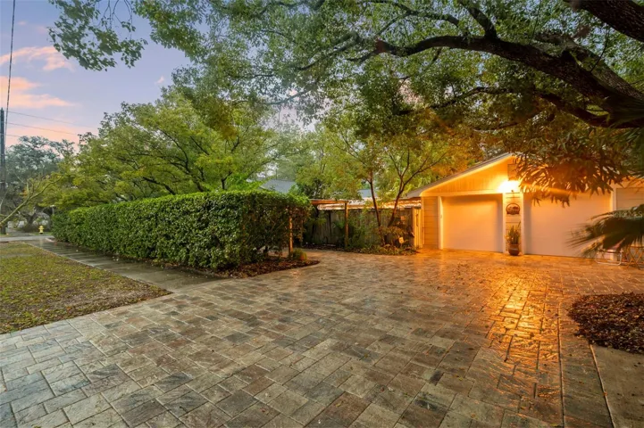 Main Driveway and garage