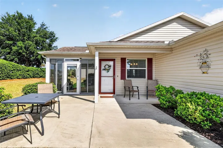 Spacious Front Patio, Porch, and Entry