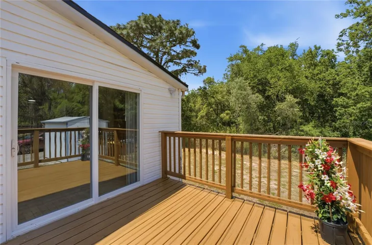 Deck from master bed