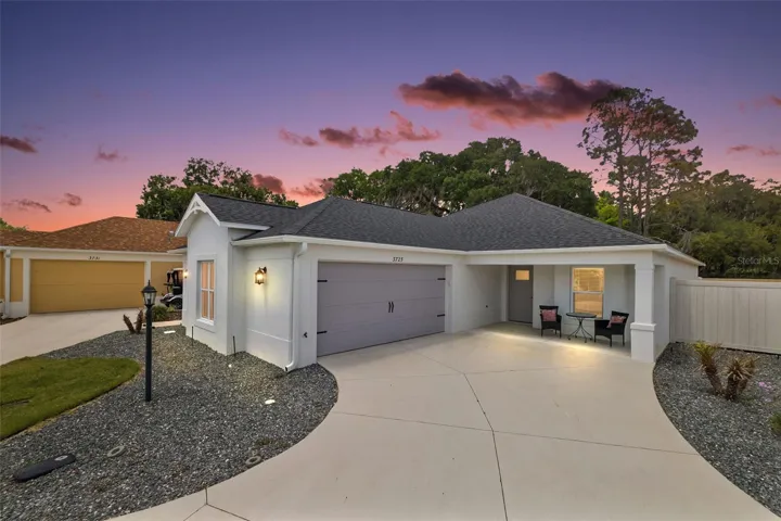 Twilight Front Elevation
