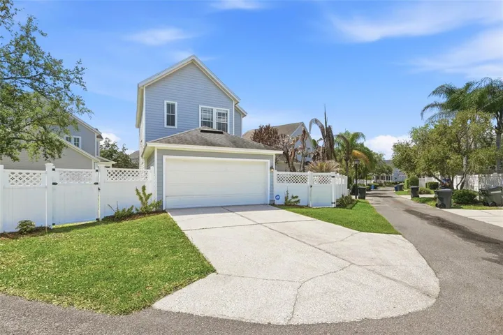 Alleyway Driveway and Garage