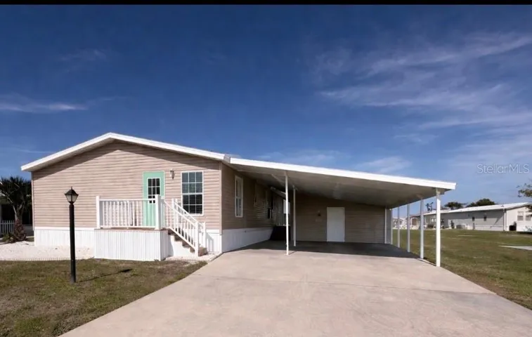 AI image of what the carport will look like.