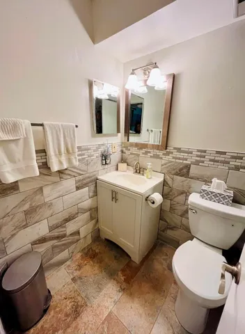 Updated Bath with gorgeous tile