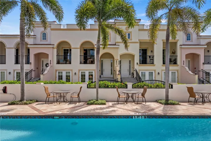 Front Exterior with view of swimming pool.