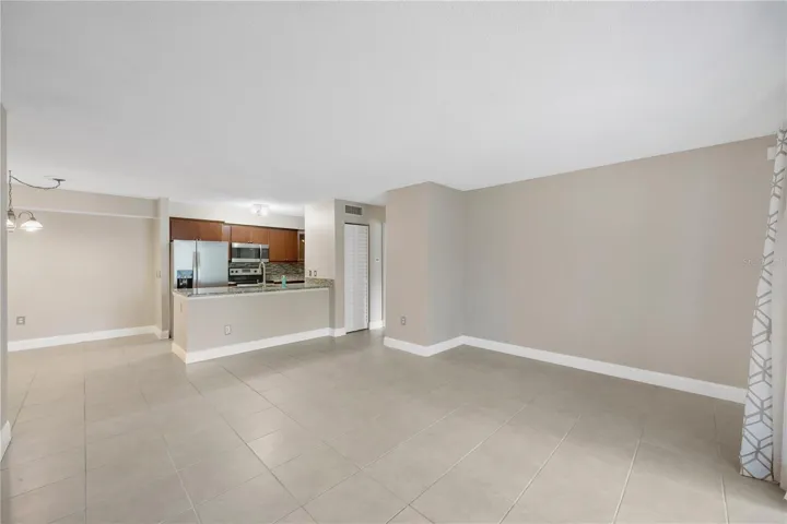 great room to kitchen