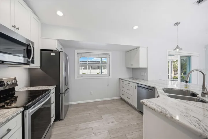 Updated Kitchen. Brand new refrigerator.